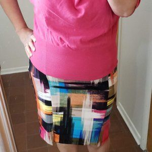 Body hugging graphic print skirt by Cupio